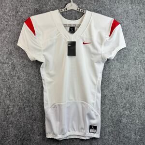 Nike Vapor Pro Football Training Jersey Men's Large White Red 845929-109